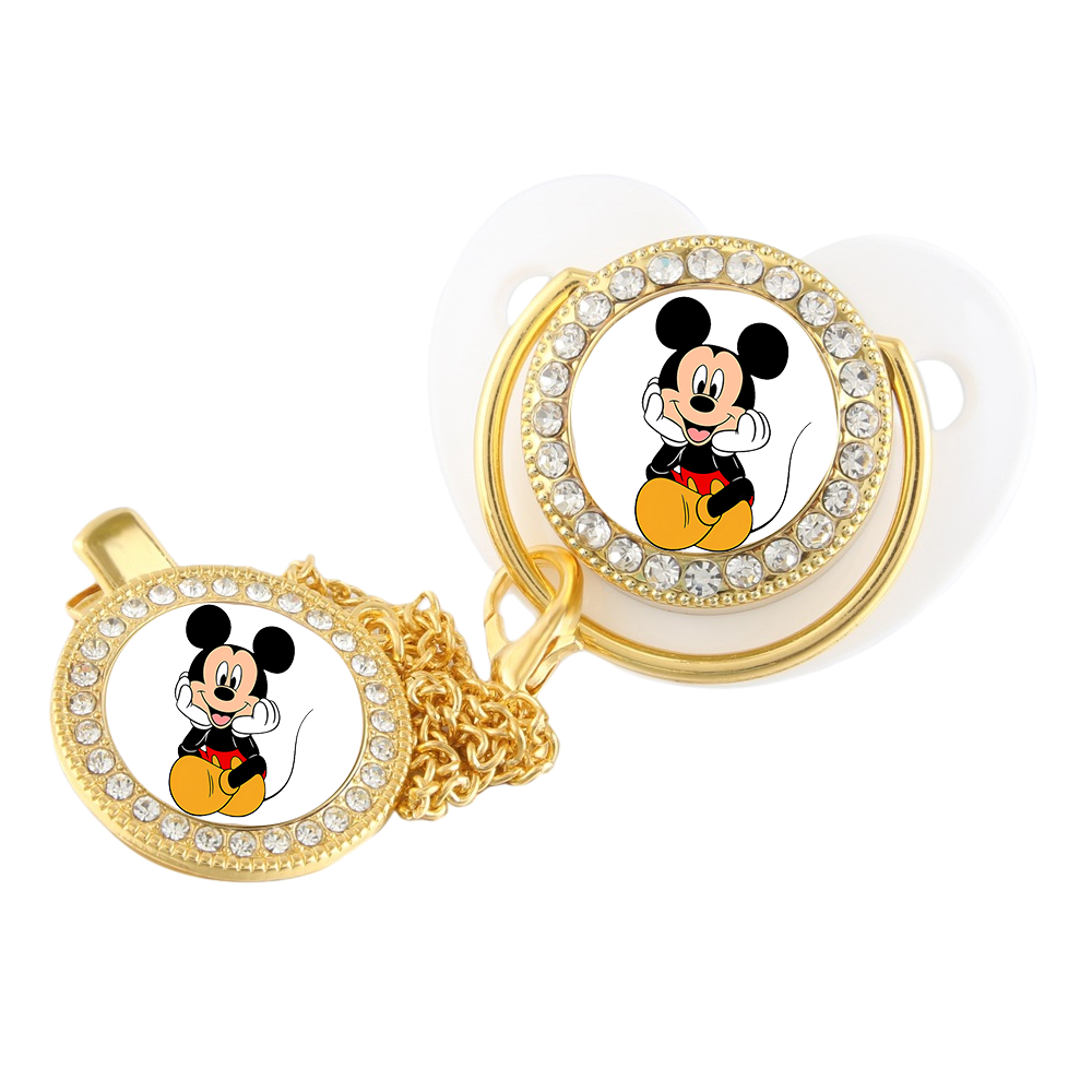 Luxurious weaning pacifier with dust cover baby nipple newborn prince and Princess baby pacifier Kawaii baby nipple gift 0 to 8M