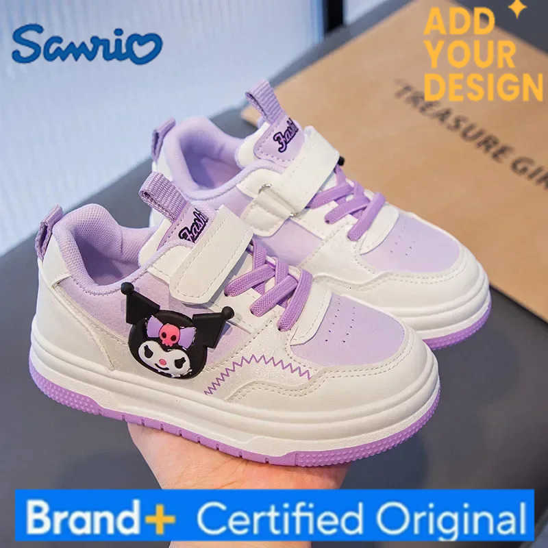 Sanrio Kuromi Melody kids Sneakers Girl Board Shoes Spring Autumn Soft-soled Cartoon Running Shoes Non-slip Breathable Casual Shoes H251223
