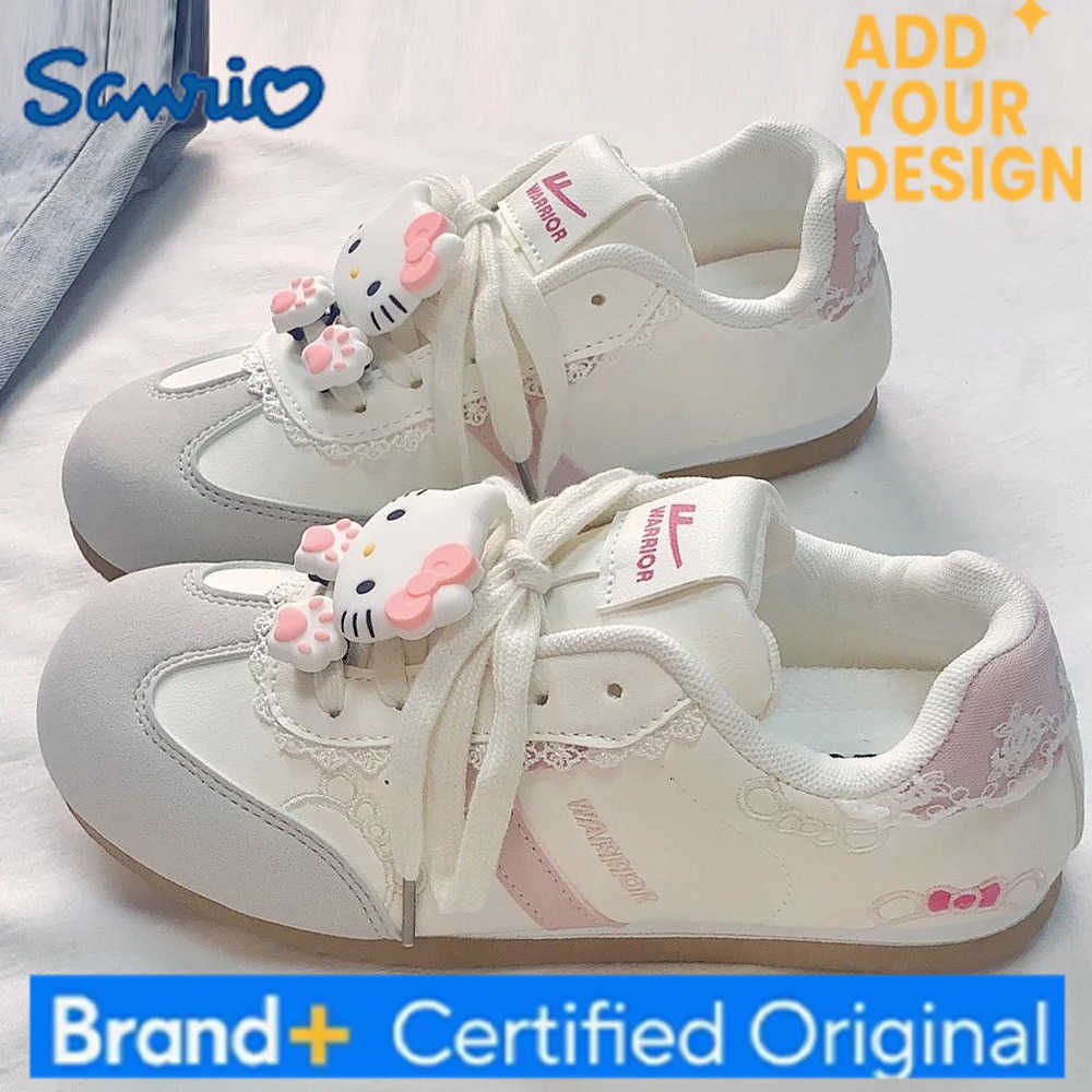 Sanrio Cute Girls Sports Shoes New Anime Womens Student Wear-Resistant Autumn Winter Casual Training Shoes Small White Shoes H251223