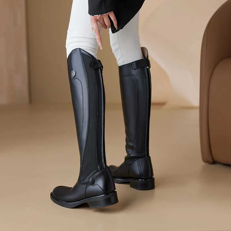 Womens Equestrian Supplies Long Boots Trend Equestrian Boots Riding Equipment Non-Slip Ultra Footwear Resistant Horse Rider ShoeT251223