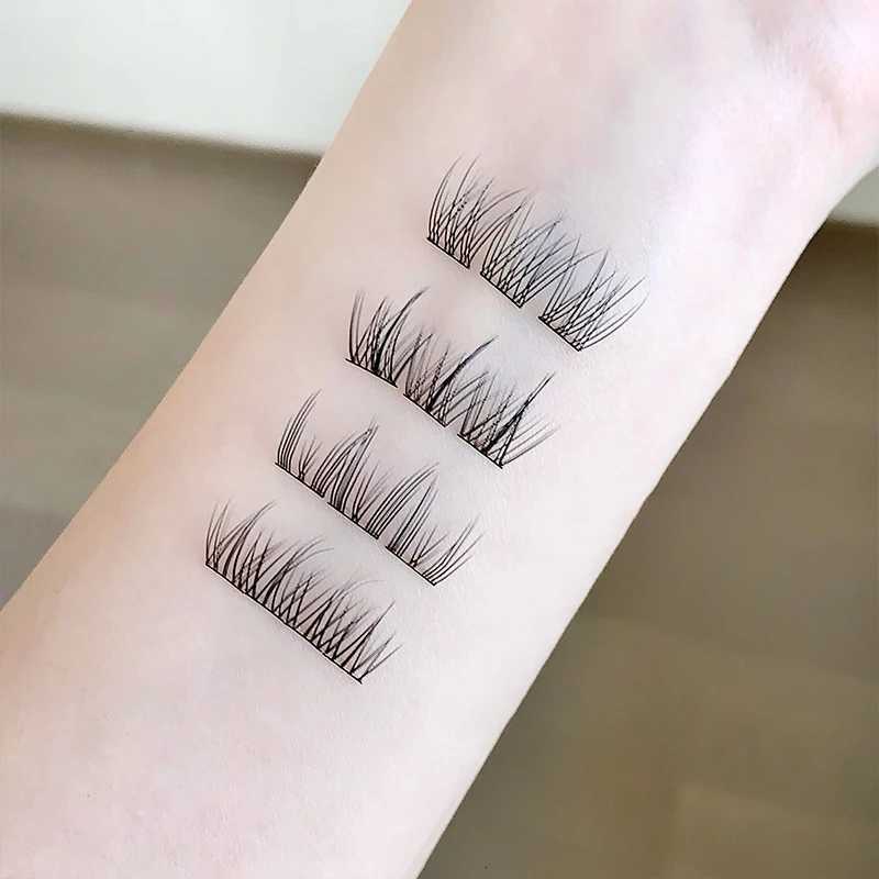 No-Glue False Eyelashes Easy 3-Step Application Natural Glue-free False Eyelashes DIY Lashes for Beginners with Sunflower DesigT251223