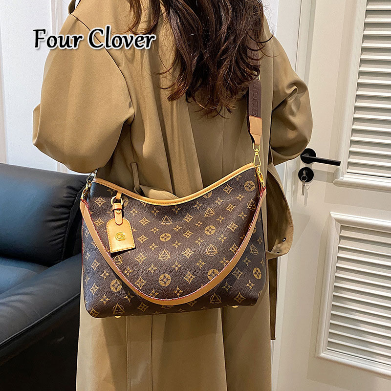 Luxury Handbag Women's Fashion Casual Underarm Tote Messenger Bag Free Shipping Vintage Print Handbag Large Capacity Minimalist Shoulder Crossbod