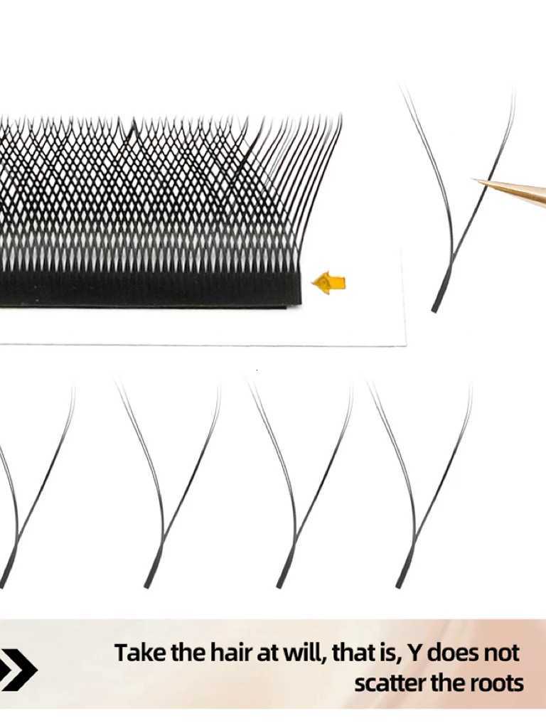 MENGLUKE W Shaped Bloom 2D 3D 4D 5D 6D 7D 8D Automatic Flowering Premade Fans Eyelash Extensions Natural yy Individual LashesT251223