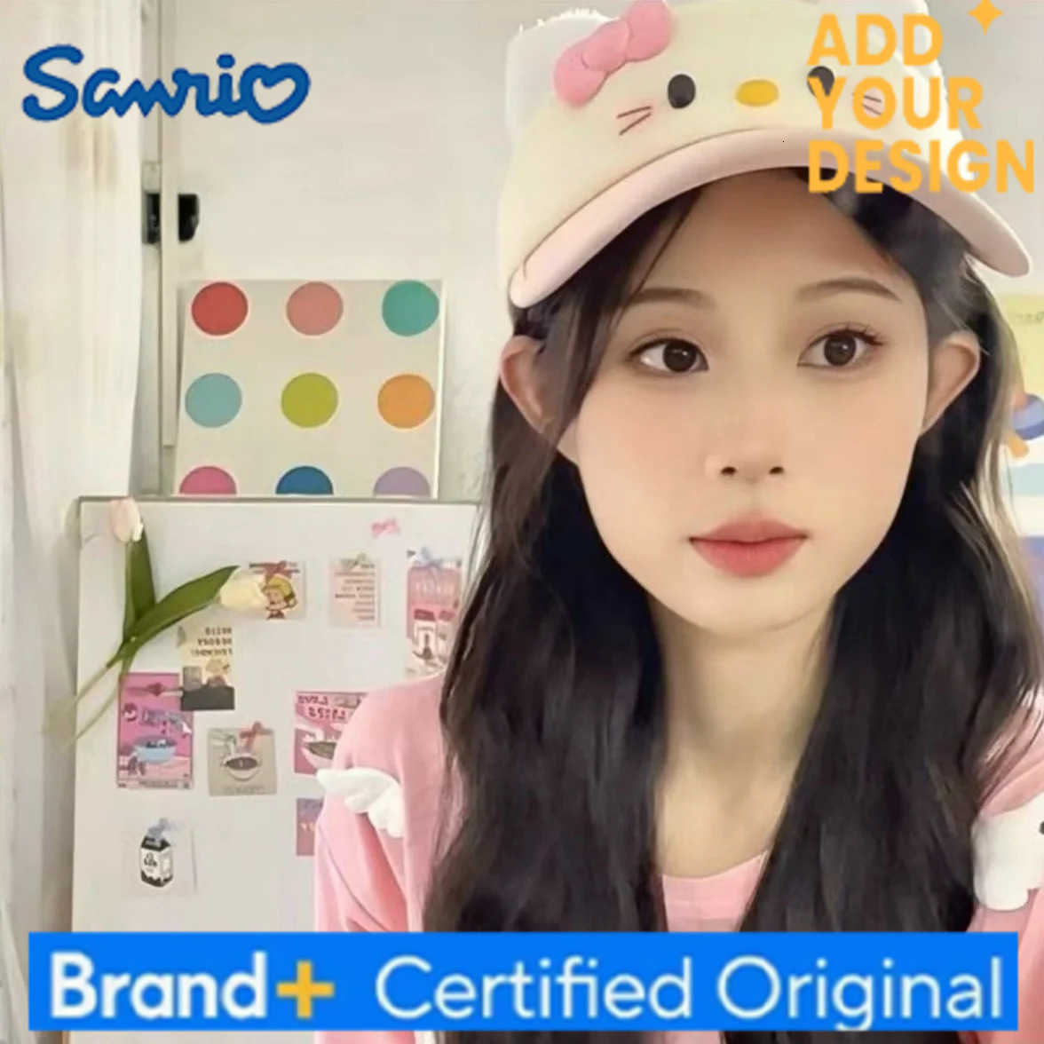 Sanrio Kawaii Hello Kitty Sun Hat Tennis Cap Anime Golf Caps Cute Cartoon Empty Top Baseball Caps Y2k Women Sport Hats Girl Gift H251223 - view 6