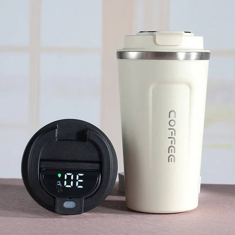 380/510ml Thermos Mug Stainless Steel Coffee Cup Temperature Display Vacuum Flask Thermal Tumbler Insulated Water Bottle ddmydog W260226