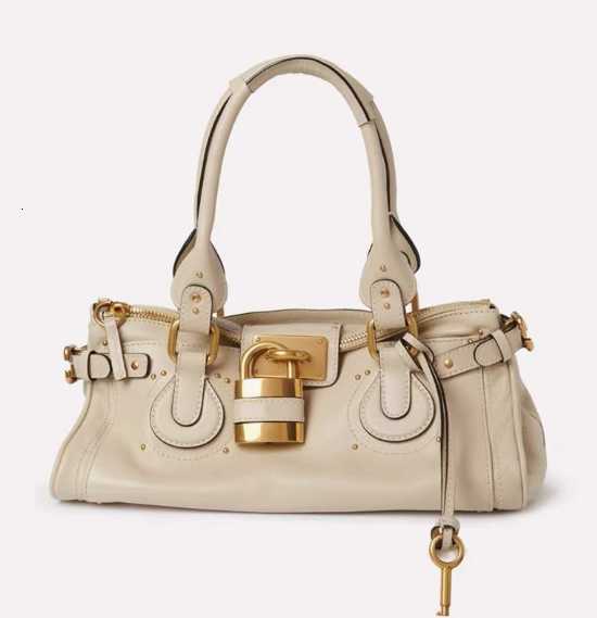 Millennium Girl Retro Weathered Lock Clasp Bag - Crossbody Handbag for Women - 2025 Autumn/Winter New Style Tote Bag H251223