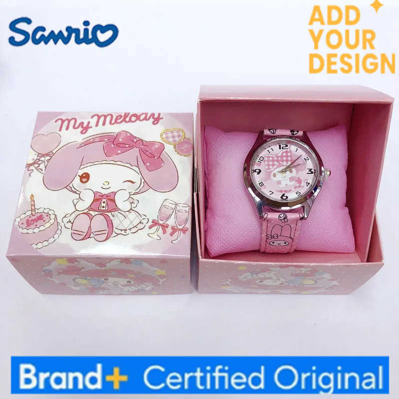 Sanrio Watch Kuromi My Melody Cinnamoroll Pompompurin Quartz Watch Holiday Birthday Children Pointer Watch Girl Kids Gifts Toy H251223