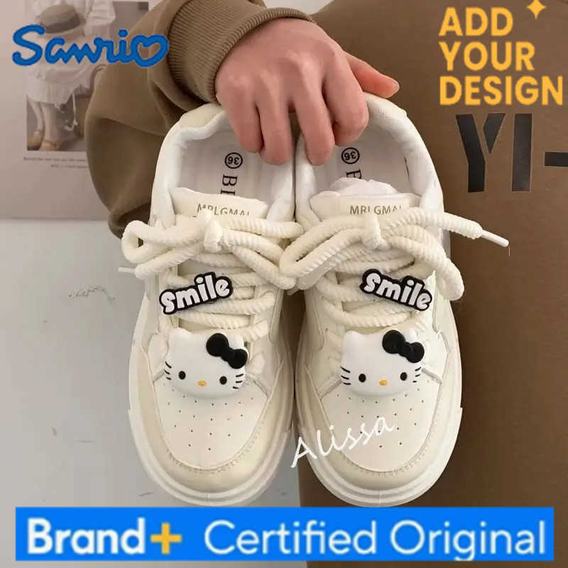 Sanrio Kawaii Hello Kitty Sports Shoes Anime Cartoon Sweet Fashion Exquisite Ins Style Versatile High-looking Popular Sneakers H251223