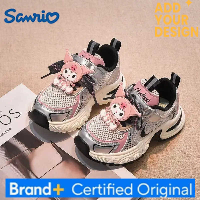 Sanrio Melody Kuromi real pictures 2025 new kids Canvas shoes Versatile Trendy Unique Design Casual Spring And Autumn children shoes H251223