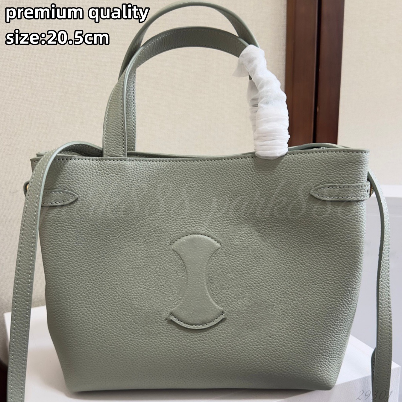 (Order by pic in opt, not by desc) Pebbled Leather Tote Bag - Women's Top Handle Crossbody Purse with Adjustable Strap