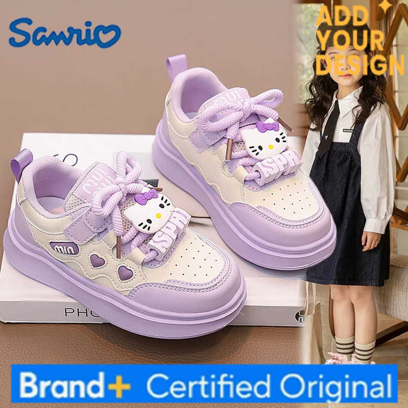 Sanrio Hot Girl Hello Kitty Kawaii Fashion Sneakers Student Autumn and Winter Anime Cartoon Non-Slip Child Leisure Sneakers New Style H251223