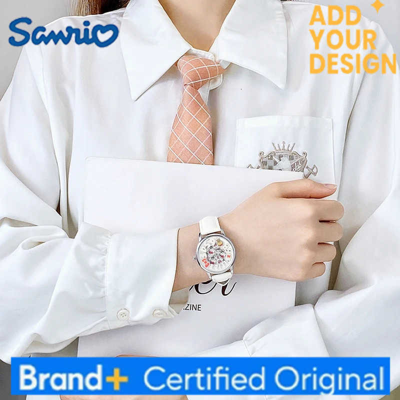 Sanrio Hello Kitty Womens Watch fashionable luminous waterproof quartz watch for girls and students gift 2130 H251223