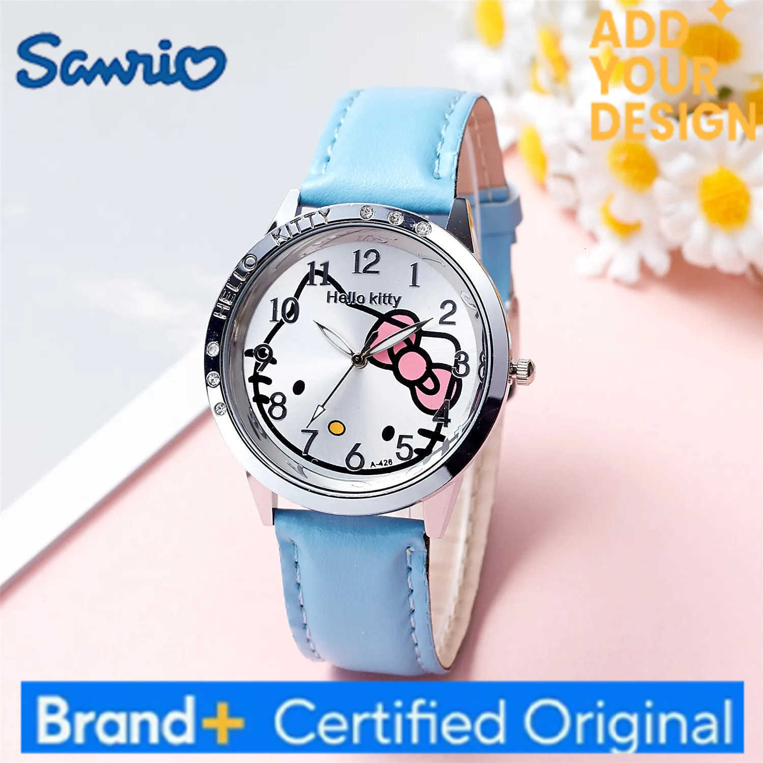 Sanrio Hello Kitty Kids Quartz Watch Women Casual Waterproof Kawaii Cartoon Watches Fashion WristWatch Birthday Gifts H251223