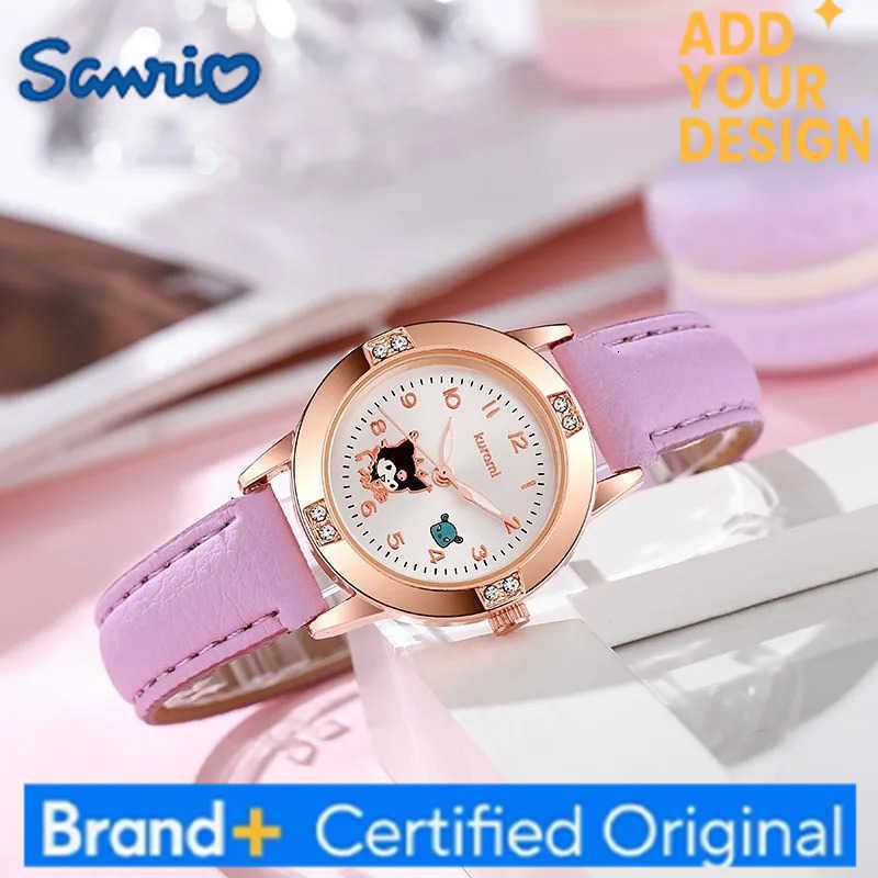 Sanrio Hello Kitty Watch Kawaii Kuromi Cinnamoroll Quartz Casual Fashion Melody WristWatch Women Kid Girl Children Gift H251223