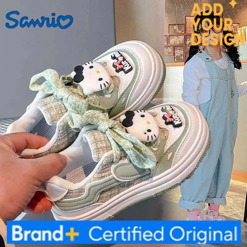 Sanrio Hot Y2K Girl Hello Kitty Fashion Sneakers Student Anime Cartoon Child Non-Slip Spring and Autumn Seasons Casual Shoes New Style H251223