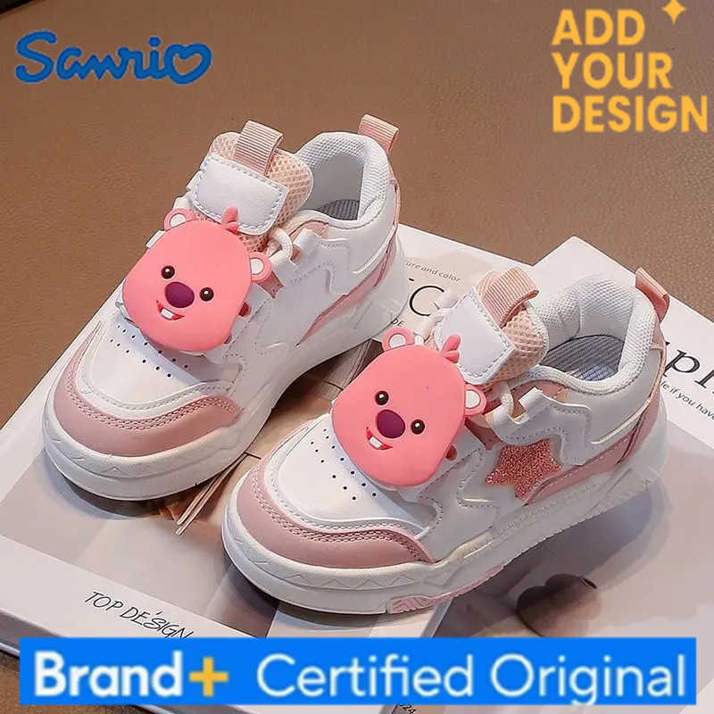 Sanrio Cinnamoroll Anime Kawaii Casual Children Shoes Spring Autumn 2025 Cute Cartoon Pendant Sneakers Gifts for Girls Boys H251223