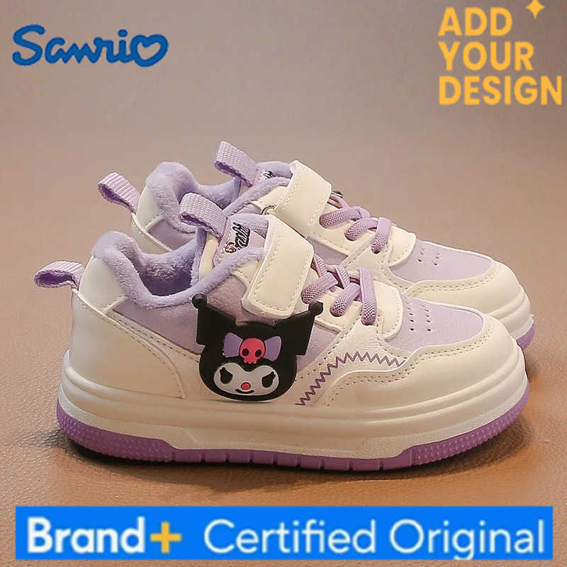 Sanrio spring and autumn new non-slip children casual shoes fashion Girls hello kitty velcro kuromi board shoes H251223