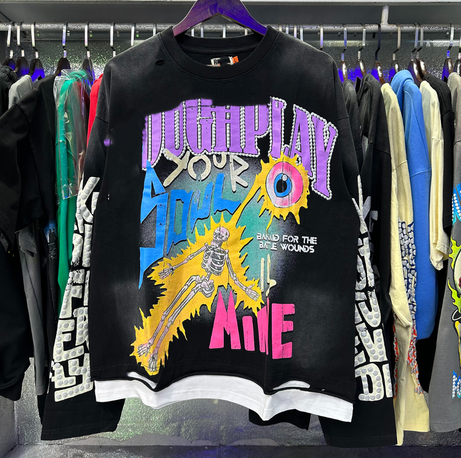 RoughPlay designer t shirt mens t shirt womens shirts Cross summer Classic shirts clothing Design Loose Fit Unisex cotton mens clothe