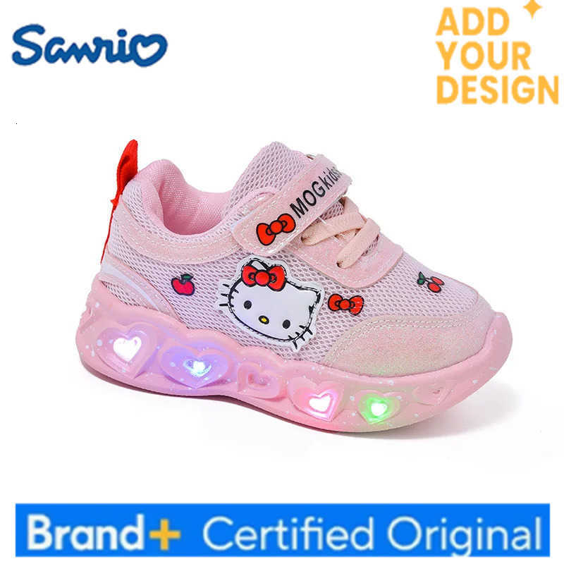 Sanrio Hello Kitty Girls Cute Sports Cartoon Anime Accessories Kids Fashionable Casual Board Childrens Shoes Gift H251223