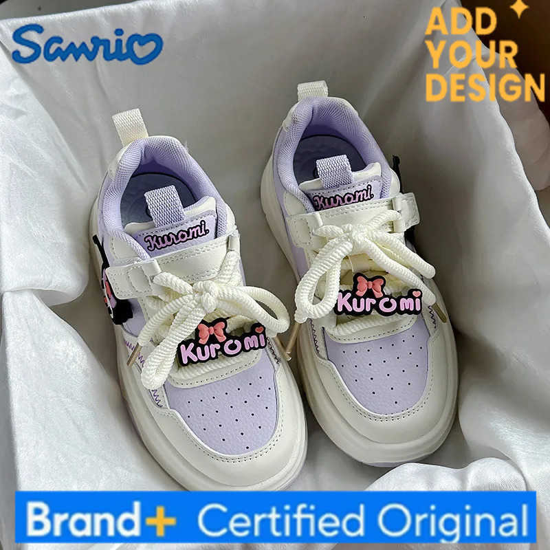 Sanrio Kids Sneakers for Girls Cute Cartoon Kuromi Children Tennis Shoes Fashion Versatile Toddlers Causal School Sports Shoes Non-slip H251223