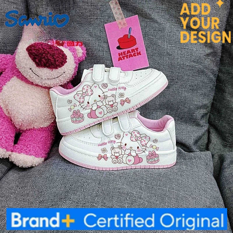 Sanrio Kawaii Hello Kitty Students Cute Cartoon Sneakers Children Comfortable Non Slip Running Shoes Christmas Gifts for Kids H251223