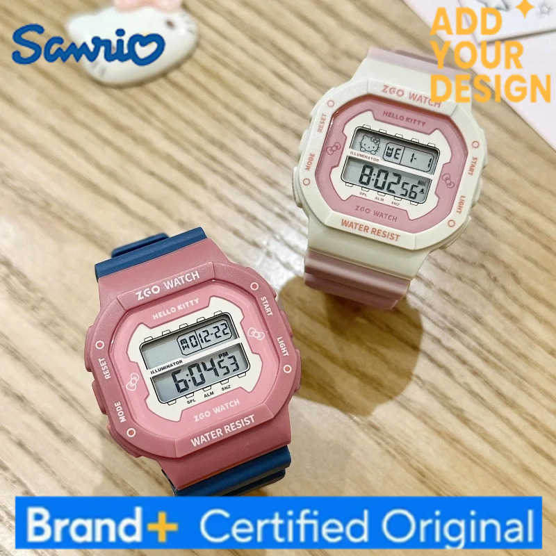 Sanrio Hello Kitty Student Watch For Girls - Waterproof Sports Timepiece For Primary And Secondary School Pupils Anime-Themed H251223