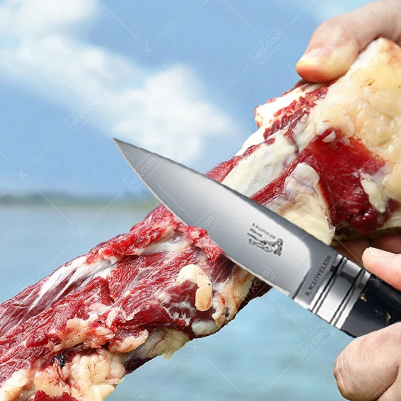 WXCOO Stainless Steel Steak Knife BBQ Chef Knife for Kitchen Accessories Durable Hand Forged Cleaver Butcher Knife with Sheath 251218