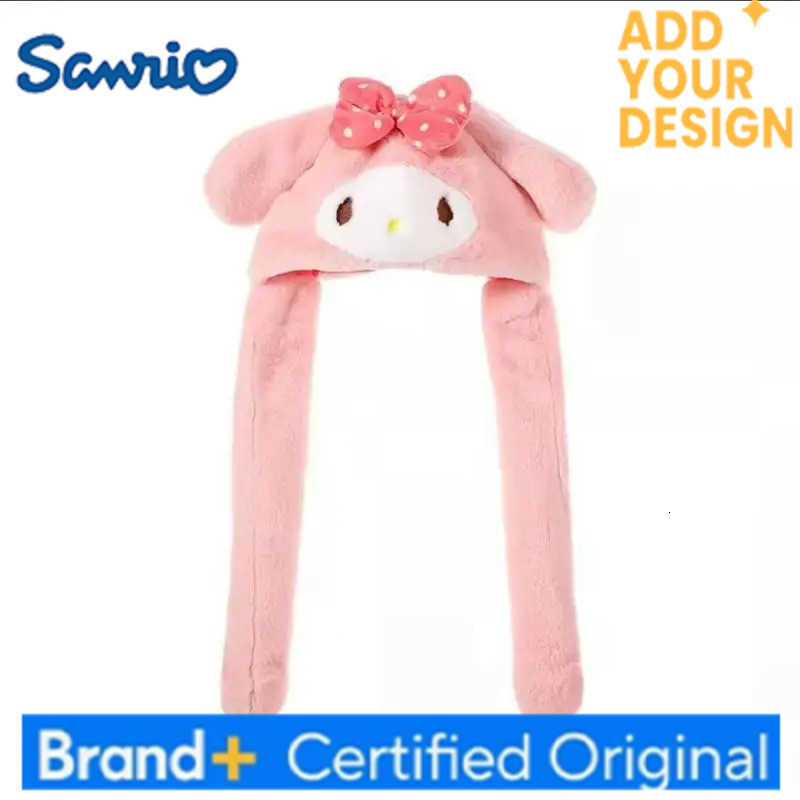 Sanrio Kawaii Cinnamoroll My Melody Kuromi Hello Kitty Hat with Moving Ears Cartoon Stitch Couple Outdoor Plush Warm Windproof Hat H251223 - view 7