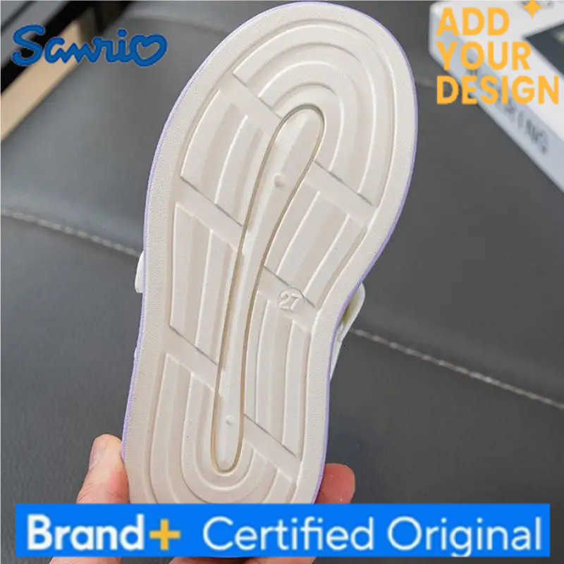 Sanrio Anime Children Hello Kitty Sneakers Kawaii Spring Autumn New Board Shoes Cartoon Fashionable Soft Sole Small White Shoes H251223