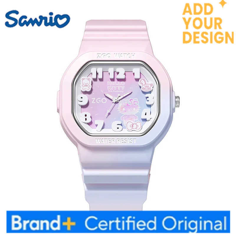 Sanrio Zhenggang genuine watch for girls HelloKitty waterproof luminous quartz watch for middle and high school students H251223