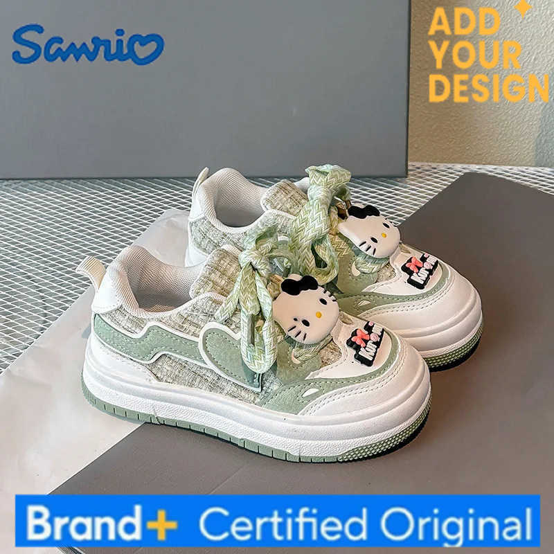 Sanrio 2025 Kawaii Hello Kitty Students Cute Cartoon Sneakers Student Comfortable Running Shoes Non Slip Shoes Birthday Gift For Kids H251223