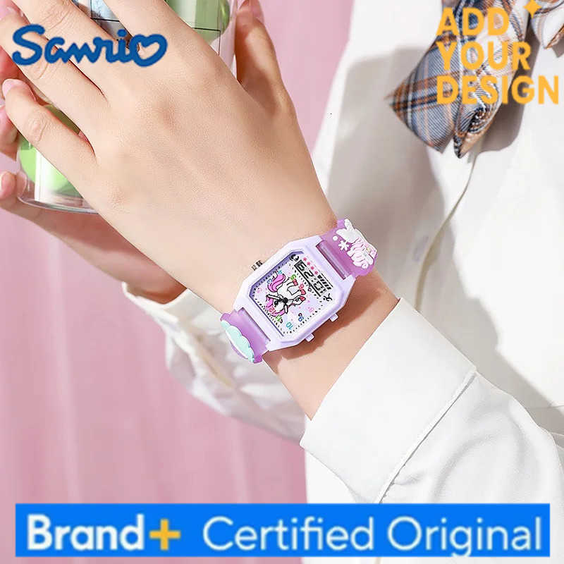 Sanrio Cartoon Hello Kitty Children watches Kuromi Melody digital watch Student Party Kids Girls Gifts Birthday Present H251223