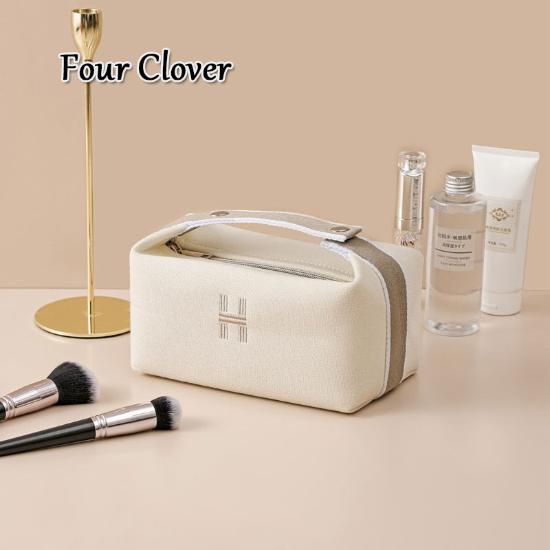 Waterproof and dustproof travel storage bag for women, large capacity cosmetics bag for men, fashionable zip-top toiletry bag, stylish and simple squa