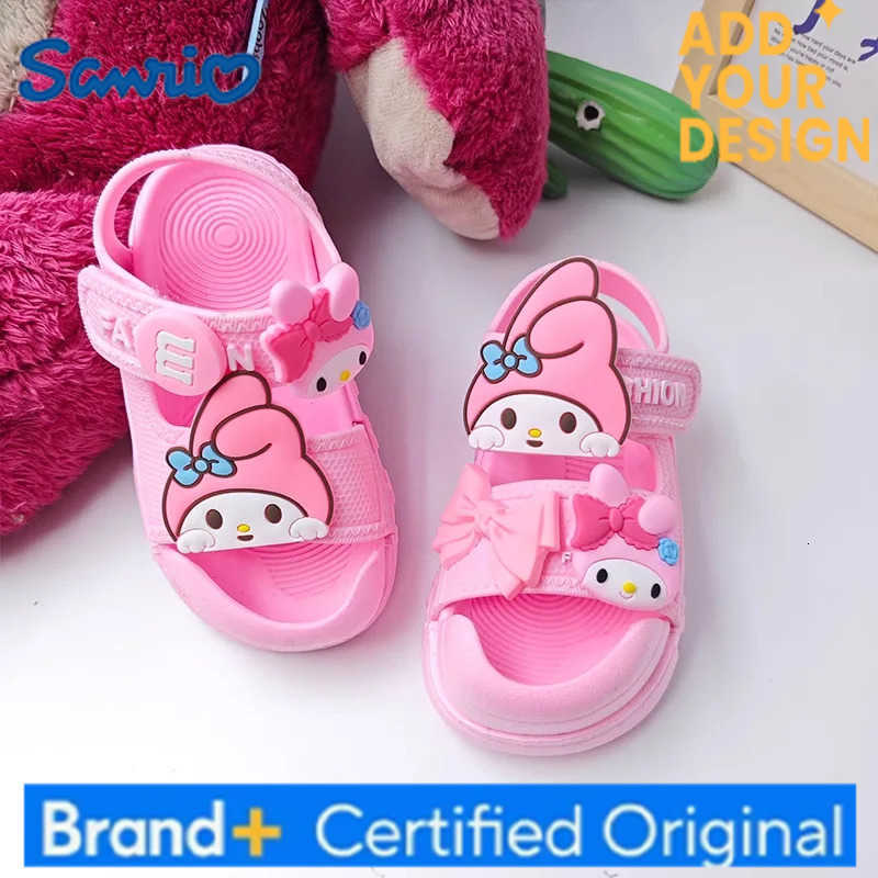 Sanrio KidsCasual Shoes Sandals Beach shoes Cartoon EVA Bow Summer For Girls Soft Bottom Anti-slip Velcro Pink Size 21-36 H251223