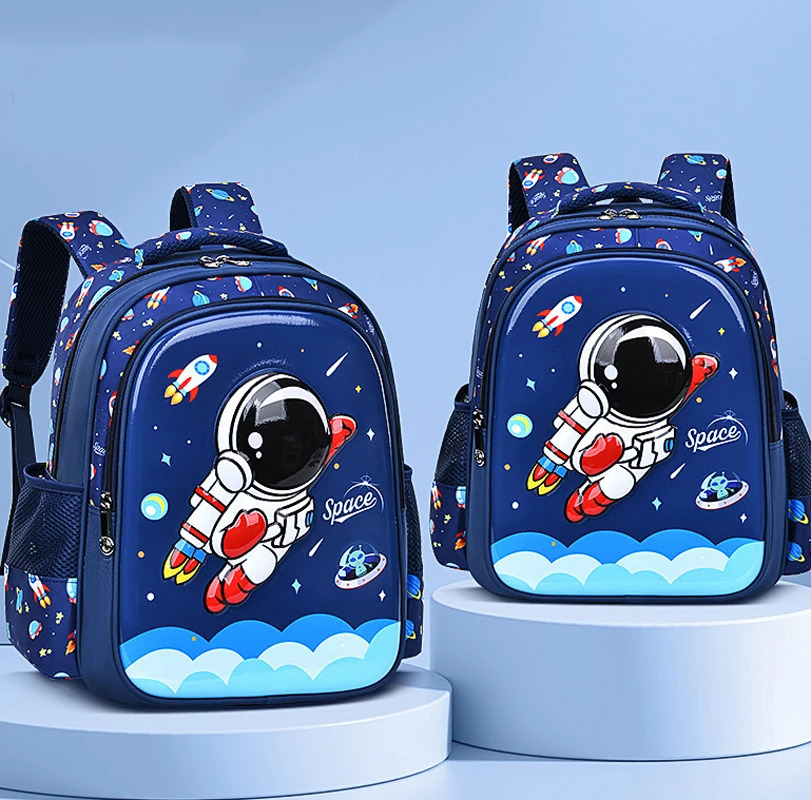 Childrens Shoulder Bag Kid Backpack Cartoon 3D Stereoscopic Astronaut Little Boy Dream Schoolbag Waterproof Elementary School 251222