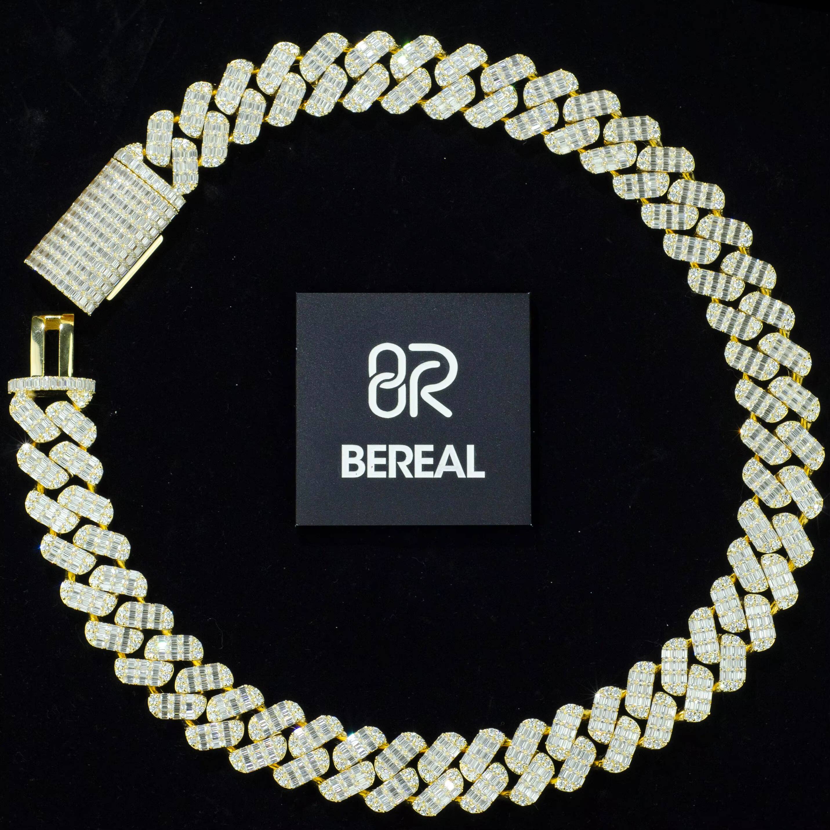 Factory Direct Wholesale Moissanite Cuban Link Chain Necklace Bracelet VVS Diamond 925 Silver Hip Hop Custom Women