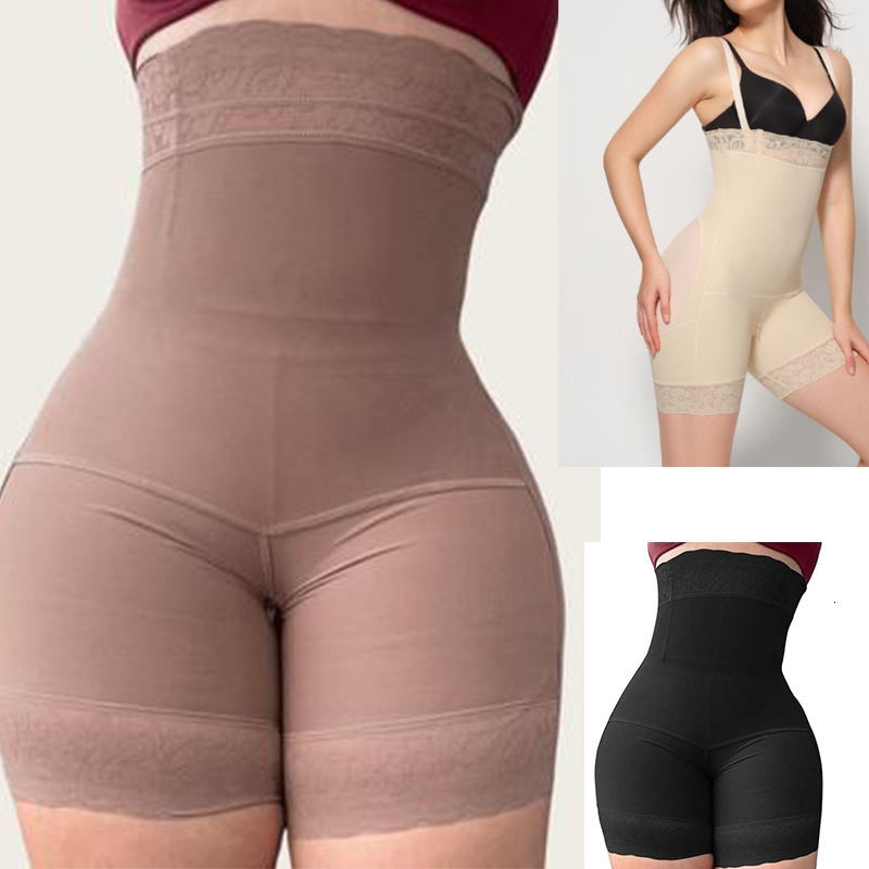 Fajas Colombianas Reductora Butt Lifter Shaper Women High Waist Short Powernet Seamless Pressure Abdomen Levanta Gluteos Mujer 241024