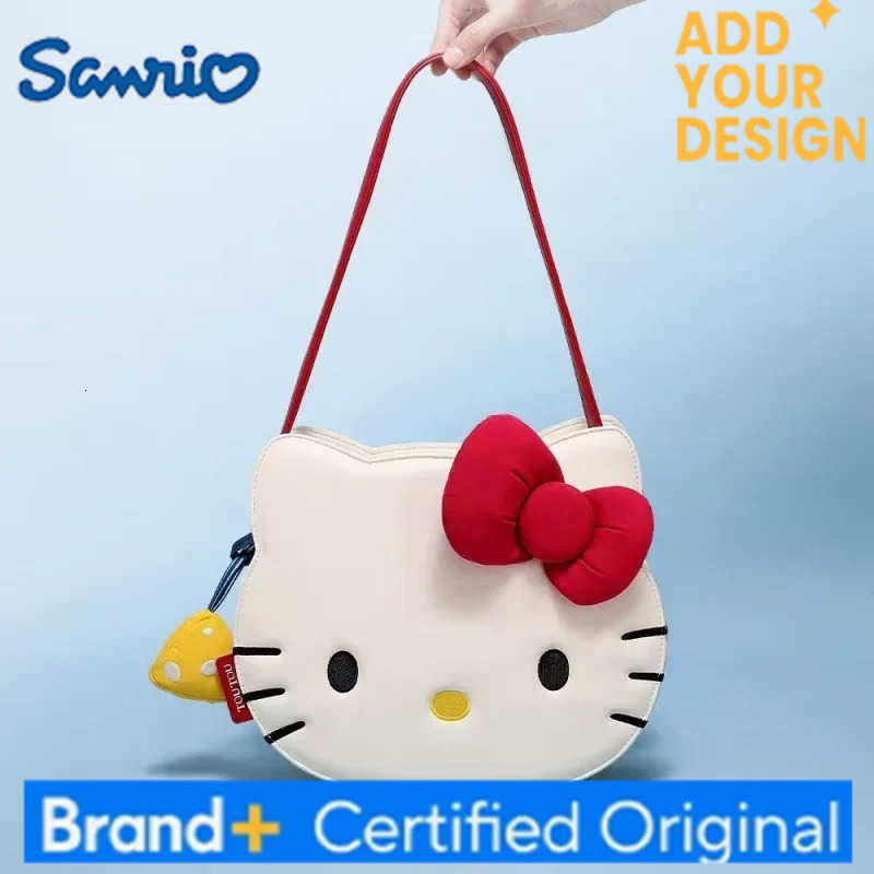 Sanrio PU New Hello Kittys Crossbody Bag Shoulder Bag Anime Cartoon Girl Cute Large Capacity Tote Bag Printing Bags for Woman H251223
