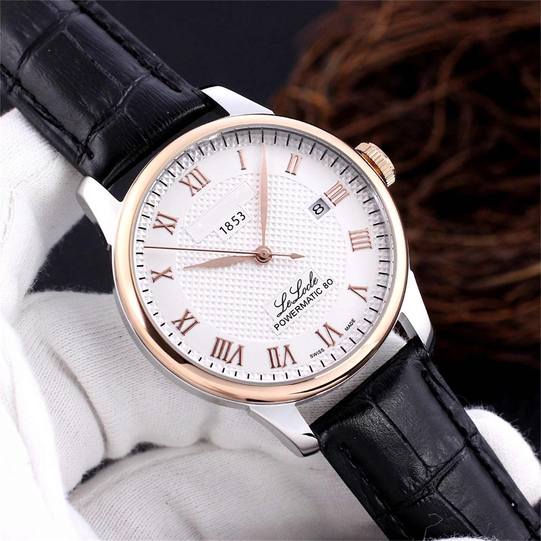 New Mens le Locle 1853 Watches Automatic Mechanical movement watch Stainless Steel Super Luminous Wristwatches women men waterproof watch montre de luxe #258