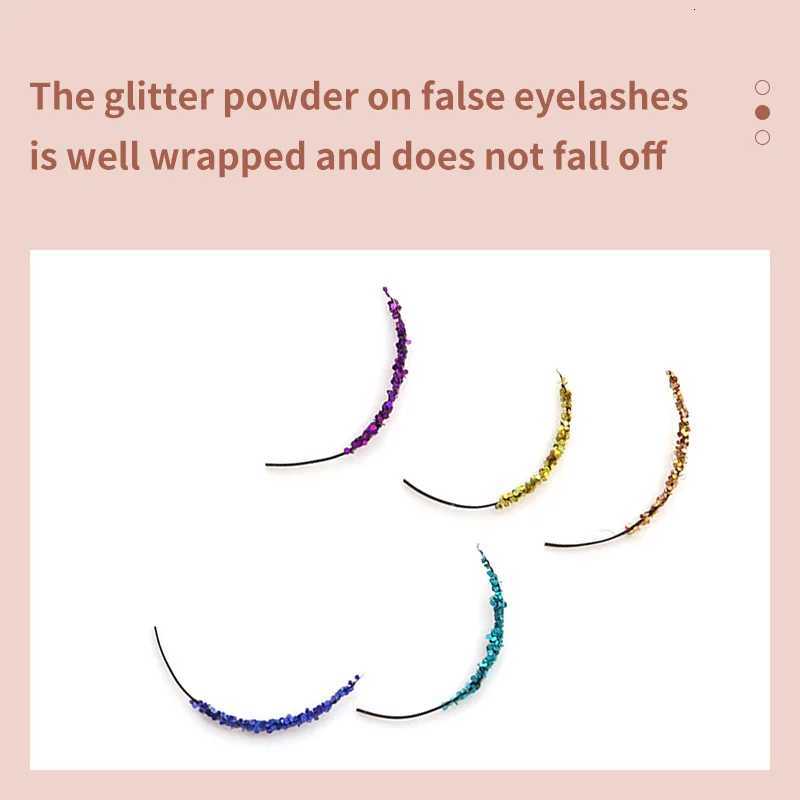 DIYDAY Mixed Glitter Colored Eyelashes Individual Premade Russian Volume Fans Glitter Lashes Extension Wholesale for HalloweenT251223