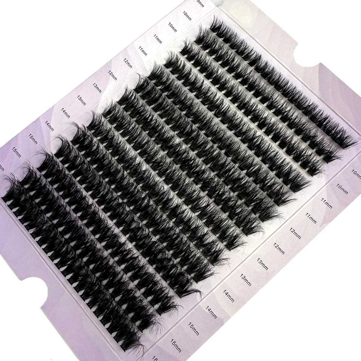 14 Rows 5D Fluffy Cluster Lashes 60D/80D/100D Thick Eyelash D/DD Curl 9-16mm Mix Individual Lashes DIY Lash ExtensionsT251223