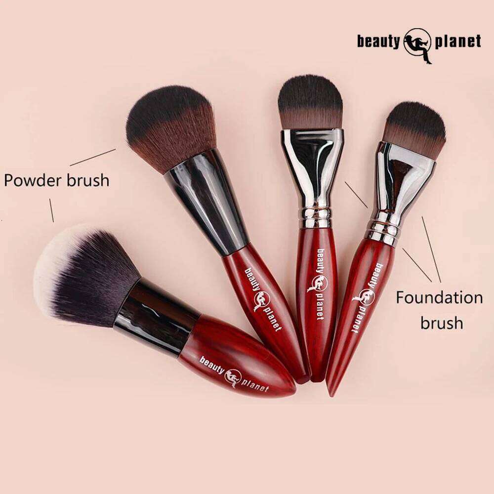Beauty Planet Luxury Natural Animal Horse Hair Powder Foundation Blush Brushes Professional Makeup Make Up Cosmetic Tools X251223