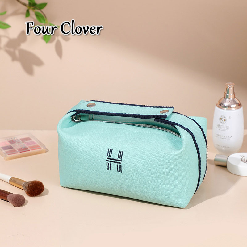 Waterproof and dustproof travel storage bag for women, large capacity cosmetics bag for men, fashionable zip-top toiletry bag, stylish and simple squa