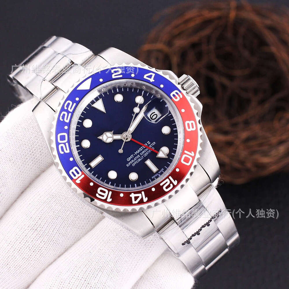 R olex watch ro lex watch with logo Fashion Watch Luxury Calendar Wrist Watch Greenwich Coke Pepsi Ring Series Luminous Waterproof Automatic Mechanical Men's Watch