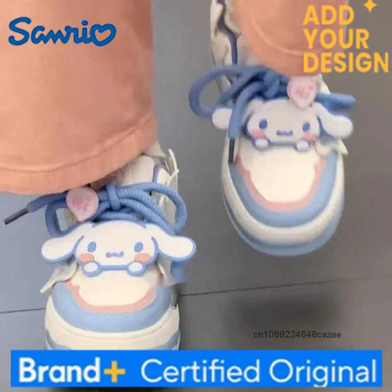 Sanrio Cinnamoroll Cute Bread Shoes Womens New Fashion Versatile Thick Soled Board Shoes Y2k Sweet Girl Casual Trend Sneakers H251223