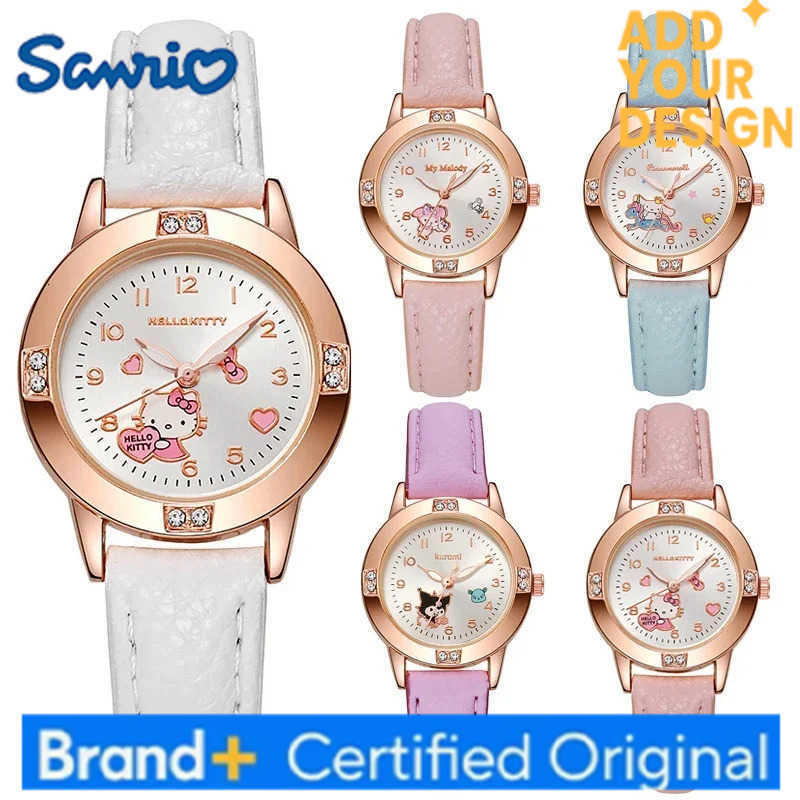 Sanrio Hello Kitty Watch Kawaii Kuromi Cinnamoroll Quartz Casual Fashion Melody WristWatch Women Kid Girl Children Birthday Gift H251223
