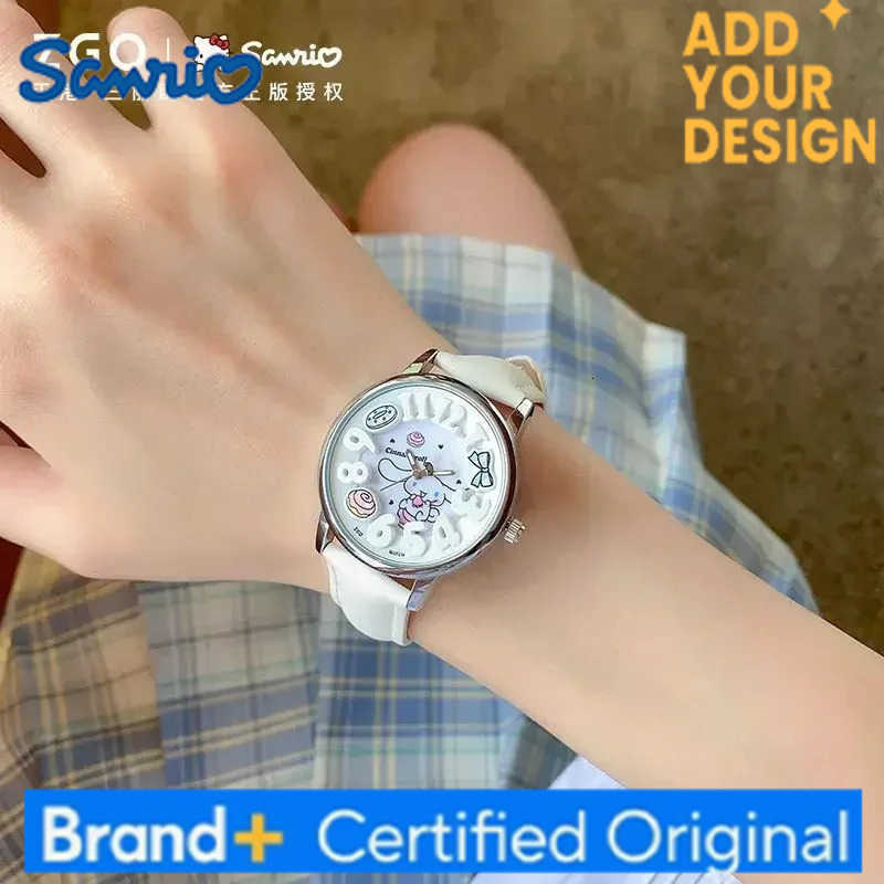 Sanrio Hello Kitty Luminous Watch Girls Melody Cinnamoroll Quartz Watches Childrens Birthday Gifts H251223