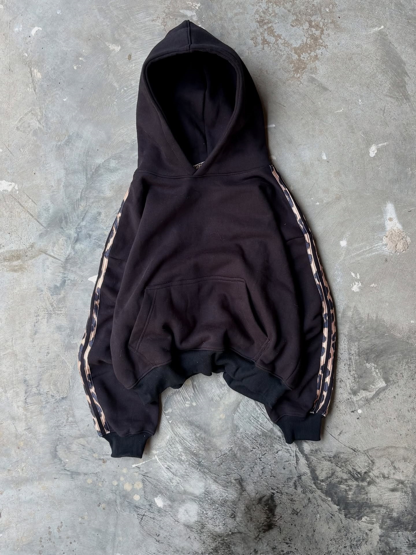Men's Hoodies Leopard Print Hip Hop Aesthetics Graphic Hooded Sweatshirt Oversized Goth Hoodie Punk Fashion Clothes
