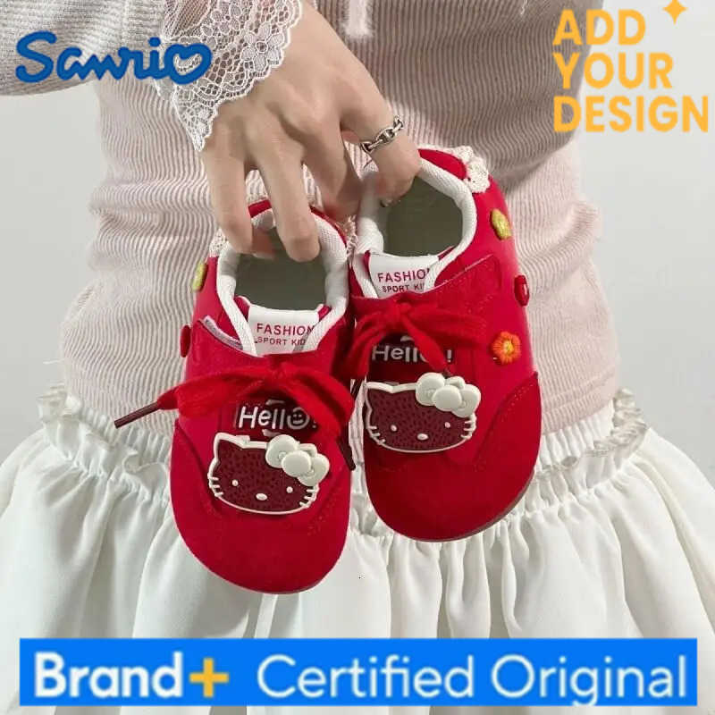 Sanrio new Hello Kitty Child sneakers Kawaii Anime Casual Student Non-Slip Wear-Resistant Comfort Autumn Sneakers Training shoes H251223