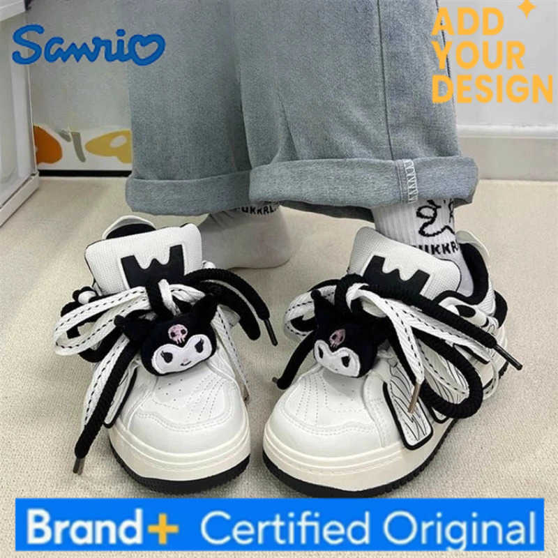 Sanrio Kawaii Kuromi Children Cute Cartoon Comfortable Sneaker Student Anti Slip Flat Shoes Running Shoes Birthday Gift for Kids H251223